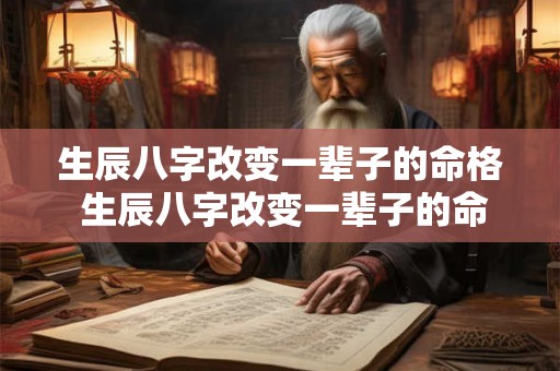 生辰八字改变一辈子的命格 生辰八字改变一辈子的命格怎么办 生辰八字改变一辈子的命格 生辰八字改变一辈子的命格怎么办