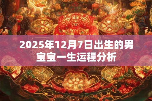 2025年12月7日出生的男宝宝一生运程分析 2025年12月7日出生的男宝宝一生运程分析