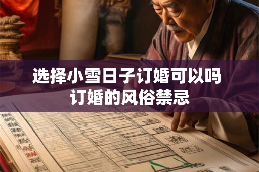 选择小雪日子订婚可以吗 订婚的风俗禁忌