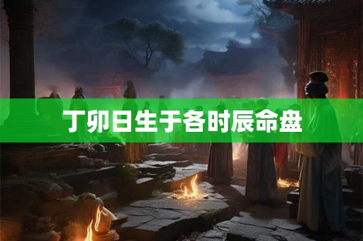 丁卯日生于各时辰命盘 丁卯日生于各时辰命盘