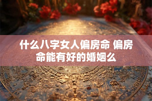 什么八字女人偏房命 偏房命能有好的婚姻么 什么八字女人偏房命 偏房命能有好的婚姻么