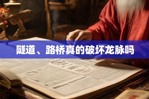 隧道、路桥真的破坏龙脉吗 隧道、路桥真的破坏龙脉吗
