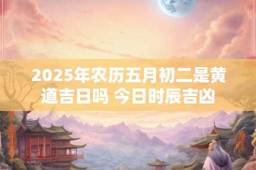 2025年农历五月初二是黄道吉日吗 今日时辰吉凶 2025年农历五月初二是黄道吉日吗 今日时辰吉凶