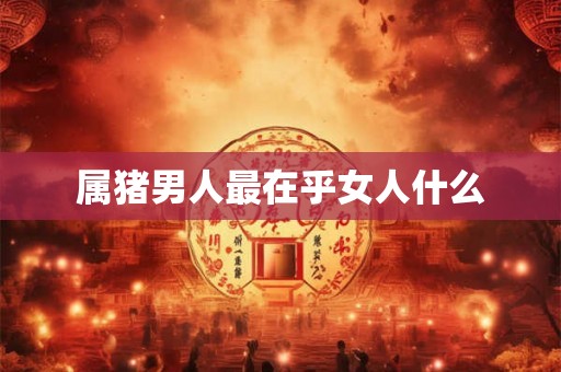 属猪男人最在乎女人什么 属猪男人最在乎女人什么