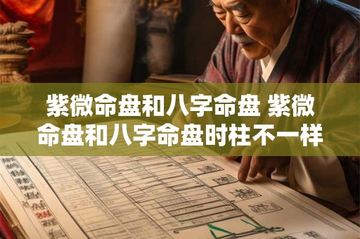 紫微命盘和八字命盘 紫微命盘和八字命盘时柱不一样 紫微命盘和八字命盘 紫微命盘和八字命盘时柱不一样