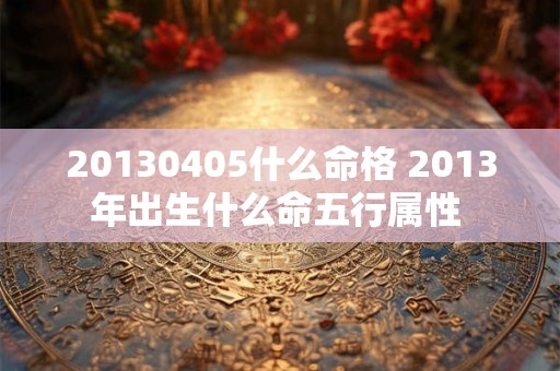 20130405什么命格 2013年出生什么命五行属性 
