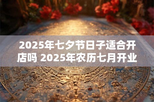 2025年七夕节日子适合开店吗 2025年农历七月开业吉日