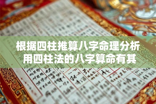 根据四柱推算八字命理分析 用四柱法的八字算命有其合理之处是可信的 根据四柱推算八字命理分析 用四柱法的八字算命有其合理之处是可信的