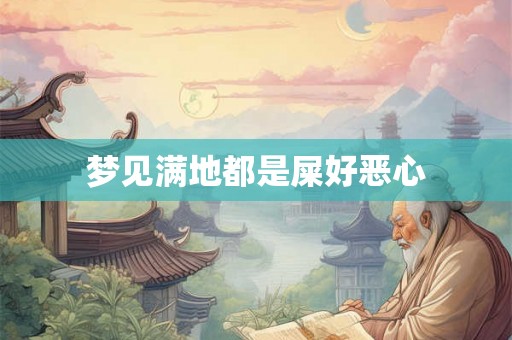 梦见满地都是屎好恶心 梦见满地都是屎好恶心