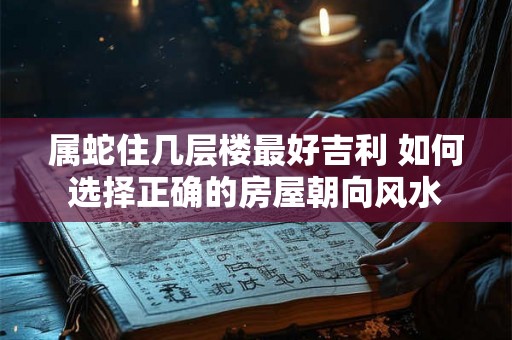 属蛇住几层楼最好吉利 如何选择正确的房屋朝向风水 属蛇住几层楼最好吉利 如何选择正确的房屋朝向风水