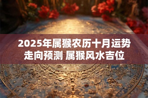 2025年属猴农历十月运势走向预测 属猴风水吉位 2025年属猴农历十月运势走向预测 属猴风水吉位