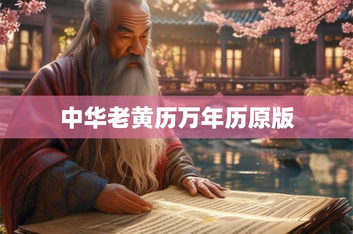 中华老黄历万年历原版 中华老黄历万年历原版