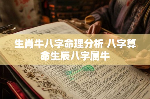 生肖牛八字命理分析 八字算命生辰八字属牛 生肖牛八字命理分析 八字算命生辰八字属牛