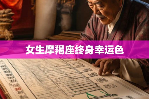 女生摩羯座终身幸运色