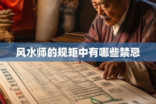 风水师的规矩中有哪些禁忌 风水师的规矩中有哪些禁忌
