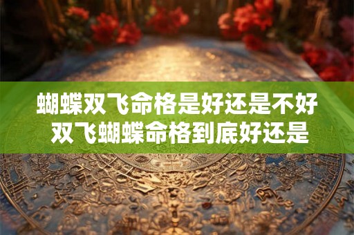 蝴蝶双飞命格是好还是不好 双飞蝴蝶命格到底好还是不好 蝴蝶双飞命格是好还是不好 双飞蝴蝶命格到底好还是不好