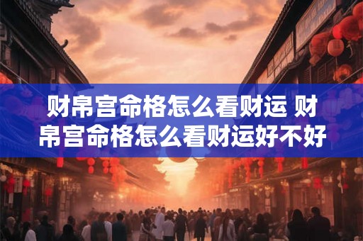 财帛宫命格怎么看财运 财帛宫命格怎么看财运好不好 财帛宫命格怎么看财运 财帛宫命格怎么看财运好不好