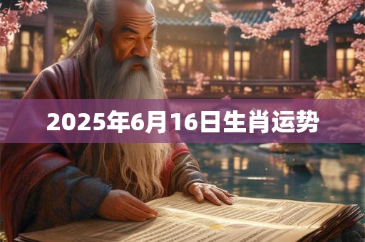 2025年6月16日生肖运势