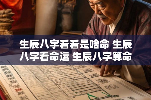 生辰八字看看是啥命 生辰八字看命运 生辰八字算命 生辰八字看看是啥命 生辰八字看命运 生辰八字算命