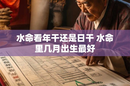 水命看年干还是日干 水命里几月出生最好 水命看年干还是日干 水命里几月出生最好