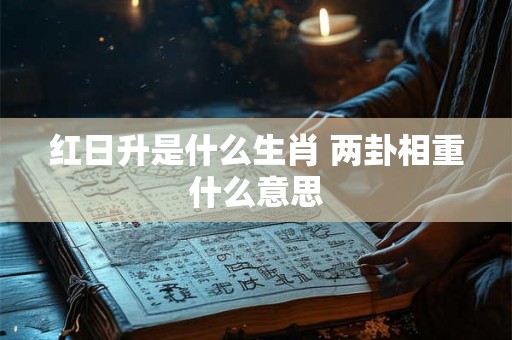 红日升是什么生肖 两卦相重什么意思
