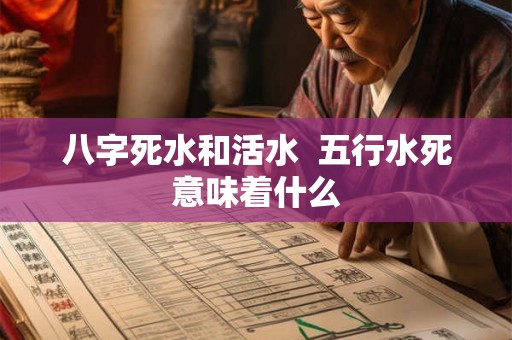 八字死水和活水  五行水死意味着什么