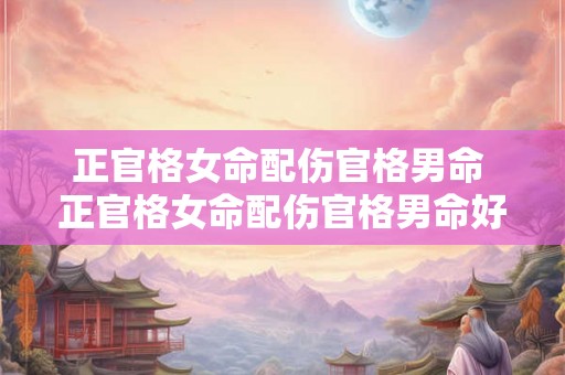正官格女命配伤官格男命 正官格女命配伤官格男命好不好 正官格女命配伤官格男命 正官格女命配伤官格男命好不好