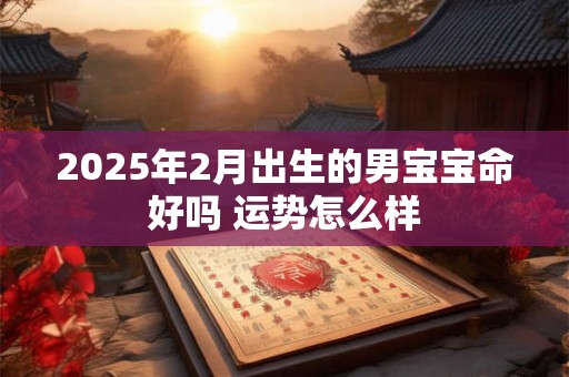 2025年2月出生的男宝宝命好吗 运势怎么样