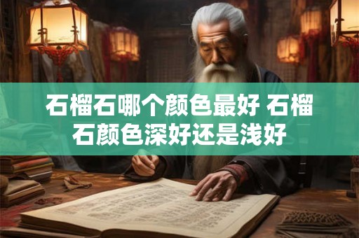 石榴石哪个颜色最好 石榴石颜色深好还是浅好 石榴石哪个颜色最好 石榴石颜色深好还是浅好