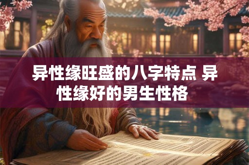异性缘旺盛的八字特点 异性缘好的男生性格 异性缘旺盛的八字特点 异性缘好的男生性格