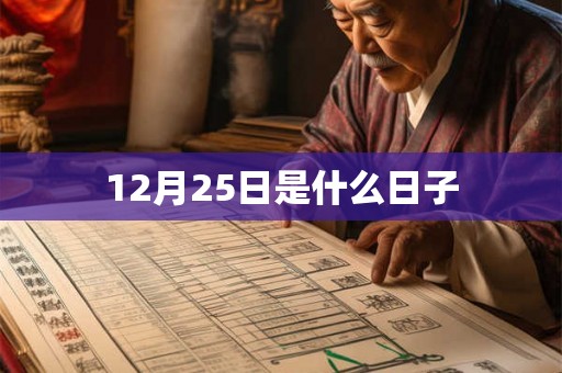 12月25日是什么日子