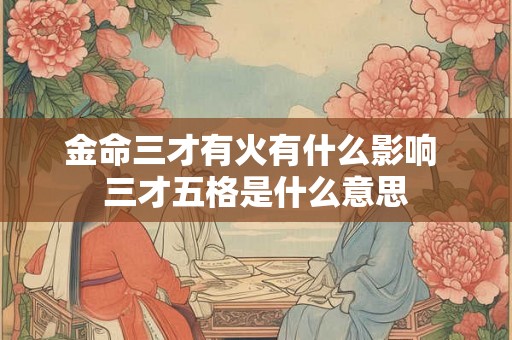 金命三才有火有什么影响 三才五格是什么意思 金命三才有火有什么影响 三才五格是什么意思