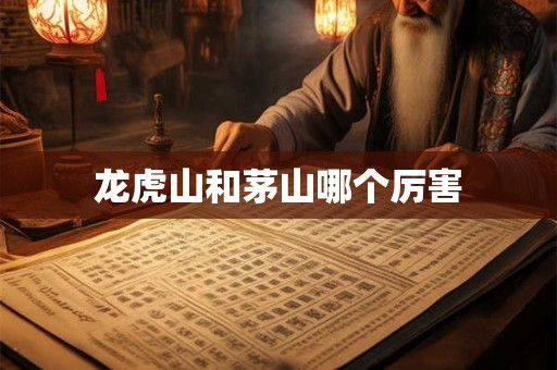 龙虎山和茅山哪个厉害 龙虎山和茅山哪个厉害