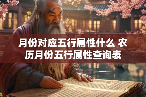 月份对应五行属性什么 农历月份五行属性查询表 月份对应五行属性什么 农历月份五行属性查询表