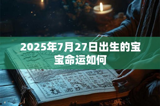 2025年7月27日出生的宝宝命运如何 2025年7月27日出生的宝宝命运如何