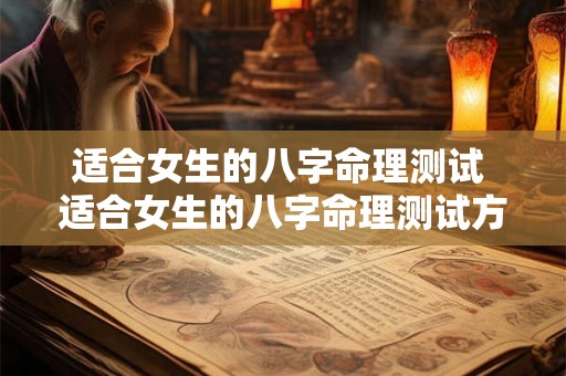 适合女生的八字命理测试 适合女生的八字命理测试方法
