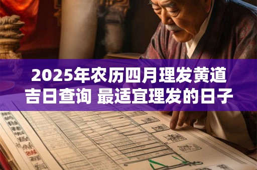 2025年农历四月理发黄道吉日查询 最适宜理发的日子 2025年农历四月理发黄道吉日查询 最适宜理发的日子