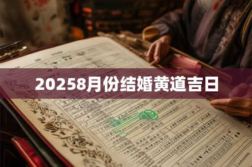 20258月份结婚黄道吉日 20258月份结婚黄道吉日