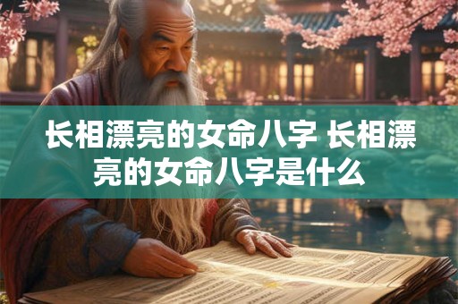 长相漂亮的女命八字 长相漂亮的女命八字是什么 长相漂亮的女命八字 长相漂亮的女命八字是什么