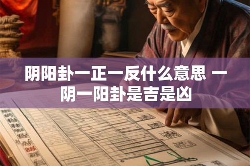 阴阳卦一正一反什么意思 一阴一阳卦是吉是凶 阴阳卦一正一反什么意思 一阴一阳卦是吉是凶