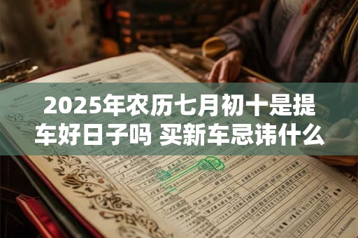 2025年农历七月初十是提车好日子吗 买新车忌讳什么人坐 2025年农历七月初十是提车好日子吗 买新车忌讳什么人坐