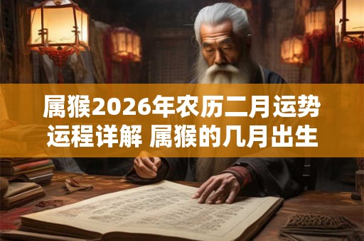 属猴2026年农历二月运势运程详解 属猴的几月出生最好命 属猴2026年农历二月运势运程详解 属猴的几月出生最好命