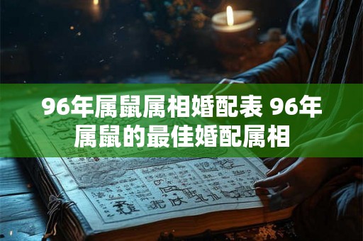 96年属鼠属相婚配表 96年属鼠的最佳婚配属相 96年属鼠属相婚配表 96年属鼠的最佳婚配属相