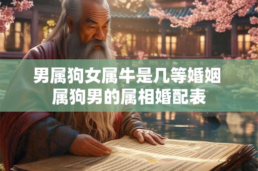 男属狗女属牛是几等婚姻 属狗男的属相婚配表