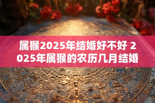 属猴2025年结婚好不好 2025年属猴的农历几月结婚好 属猴2025年结婚好不好 2025年属猴的农历几月结婚好