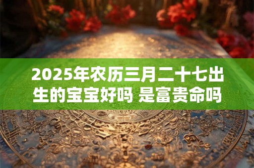 2025年农历三月二十七出生的宝宝好吗 是富贵命吗 2025年农历三月二十七出生的宝宝好吗 是富贵命吗