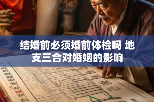 结婚前必须婚前体检吗 地支三合对婚姻的影响 结婚前必须婚前体检吗 地支三合对婚姻的影响