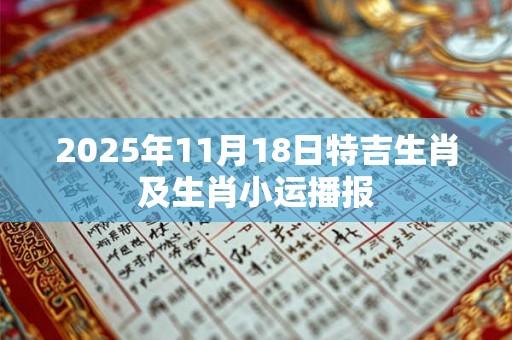 2025年11月18日特吉生肖及生肖小运播报