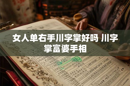 女人单右手川字掌好吗 川字掌富婆手相 女人单右手川字掌好吗 川字掌富婆手相