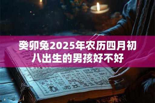 癸卯兔2025年农历四月初八出生的男孩好不好 癸卯兔2025年农历四月初八出生的男孩好不好